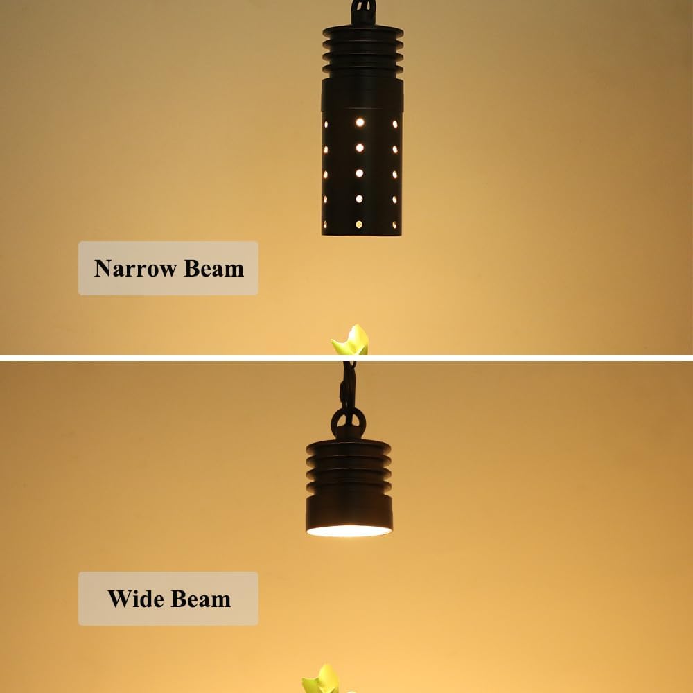 Low Voltage Landscape Hanging Lights, 12V Outdoor Pendant Lights Cylindrical, Free 3W 300lm MR16 LED Bulb Warm White (2-Count)