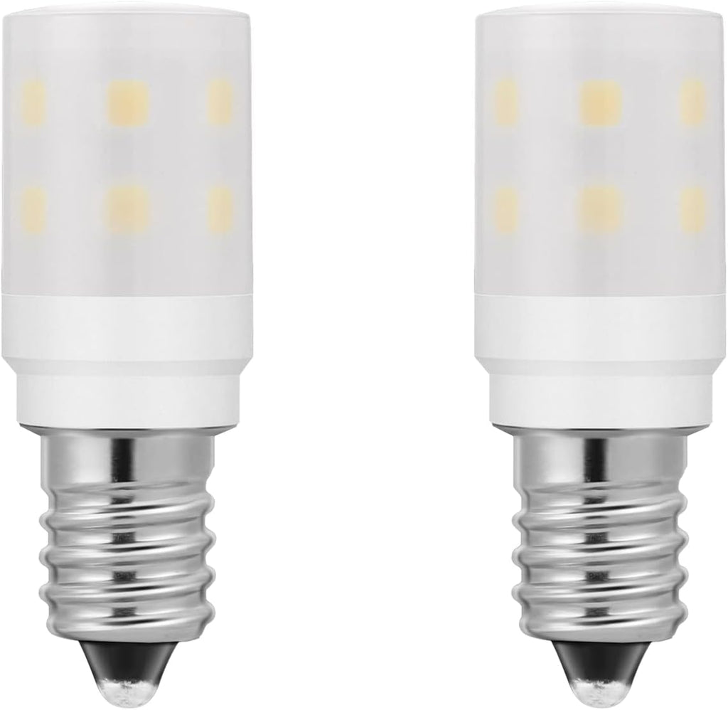Dryer Light Bulb 120V 10W 15W Replacement, 10 Watt Equivalent WE05X20431 WP22002263 Appliance Bulb E12 Candelabra Base, 2W 200lm Not Dimmable Daylight White 2-Count