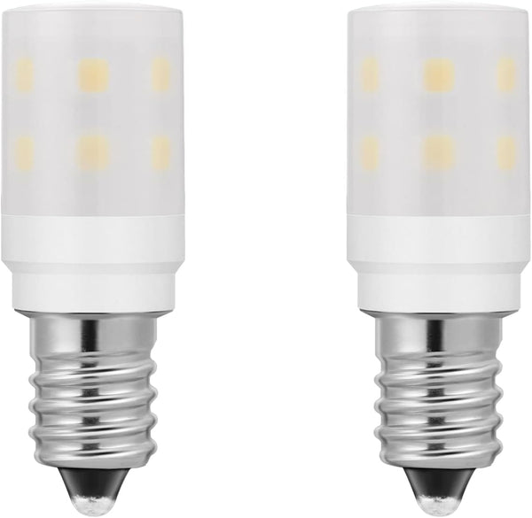 Dryer Light Bulb 120V 10W 15W Replacement, 10 Watt Equivalent WE05X20431 WP22002263 Appliance Bulb E12 Candelabra Base, 2W 200lm Not Dimmable Daylight White 2-Count