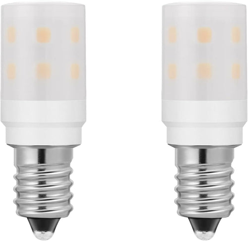 Dryer Light Bulb 120V 10W 15W Replacement, 10 Watt Equivalent WE05X20431 WP22002263 Appliance Bulb E12 Candelabra Base, 2W 200lm Not Dimmable Daylight White 2-Count