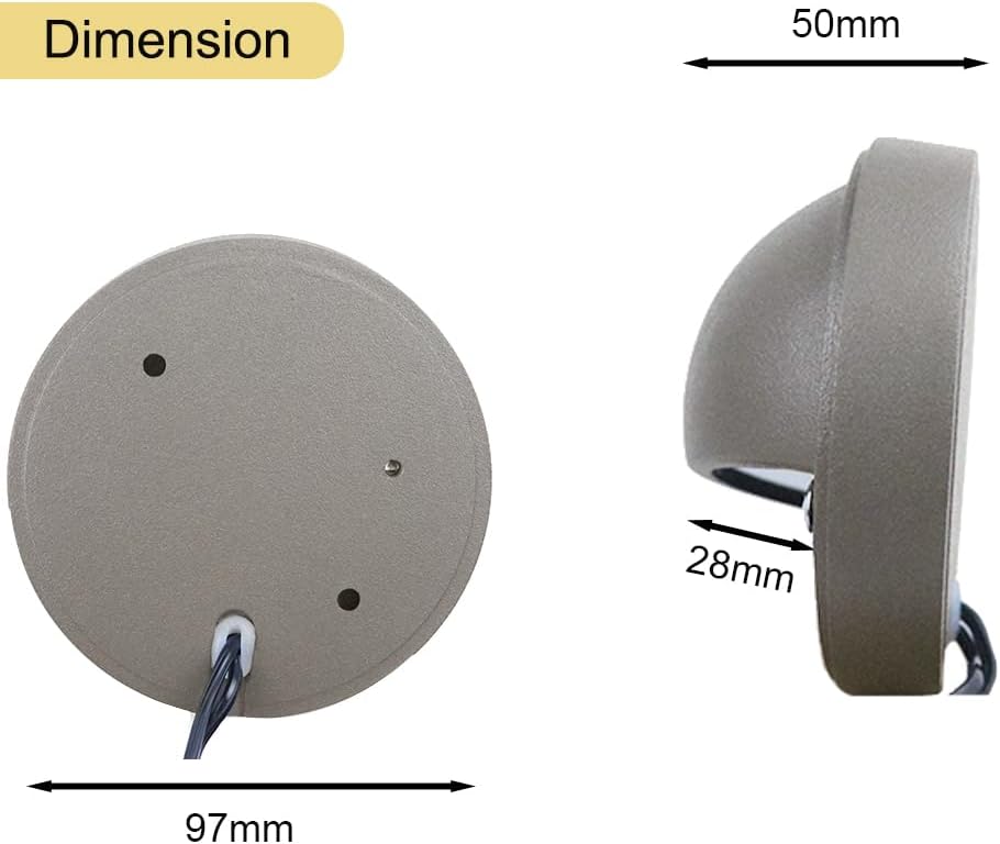 Low Voltage LED Deck Lights Color Changing, 2W 12-24VAC/DC Replaceable RGBW G4 LED Bulb for Christmas Low Voltage Deck Lighting 2-Count with Waterproof Connectors