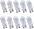 T10 Wedge Base LED Bulb 12V DC 1W, T5 T10 Low Voltage Landscape Light Bulbs, 4 Watts Incandescent Bulb Equivalent, Soft Warm White 2700K 10-Count