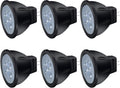 MR11 LED Bulb Landscape Light Bulbs, GU4 LED Bulb 12V 3W 2700K MR11 Landscape Light Bulbs, Die-Cast Aluminum Lamp Cup, Non-Dimmable 6-Count