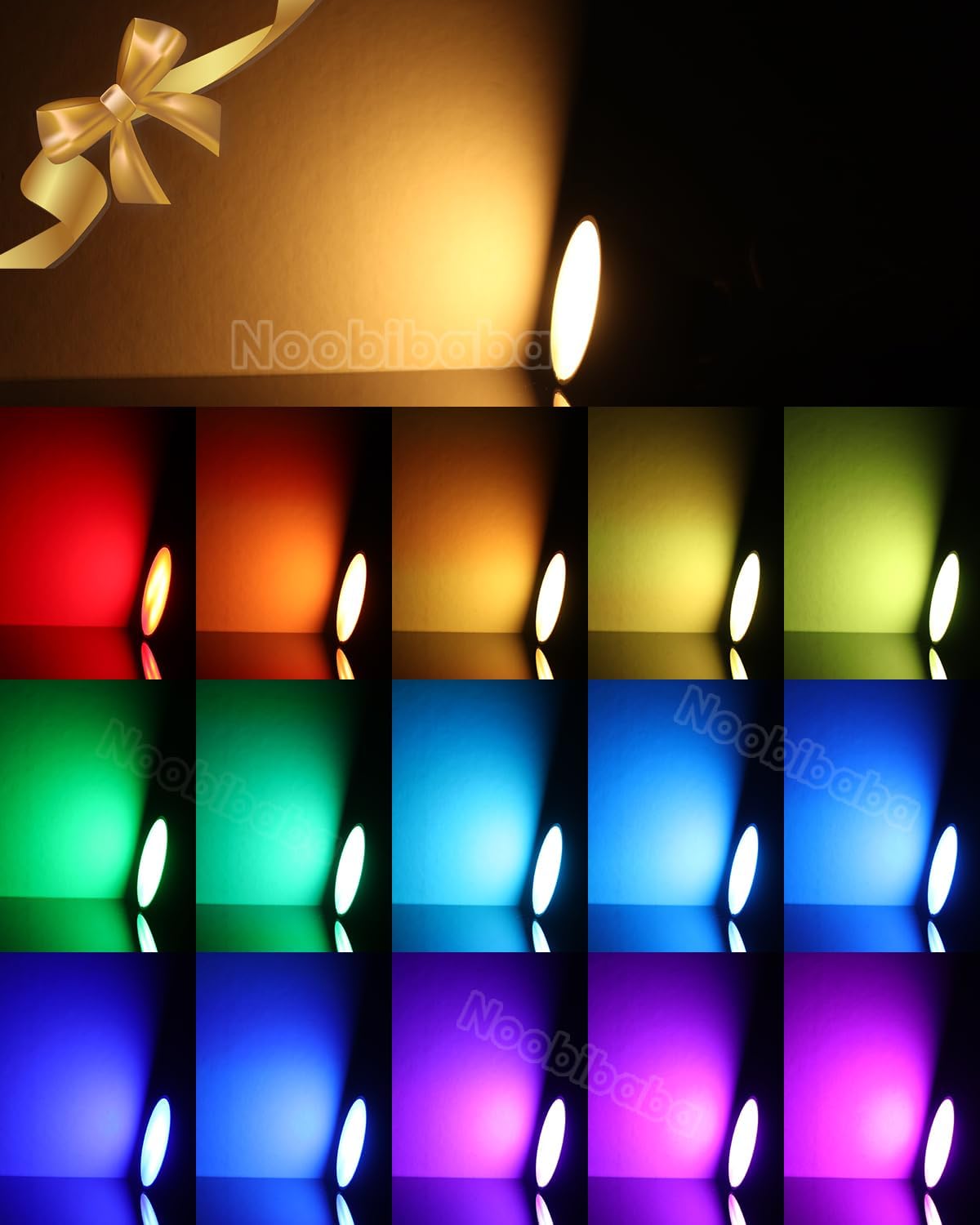 MR11 Color Changing LED Bulbs GU4 RGB MR11 LED Bulb 12V 3W Bi-Pin Base Lights Warm White+ 15 RGB Colors for Landscape Lighting Home Decoration (4 Bulbs, 1 Remote)