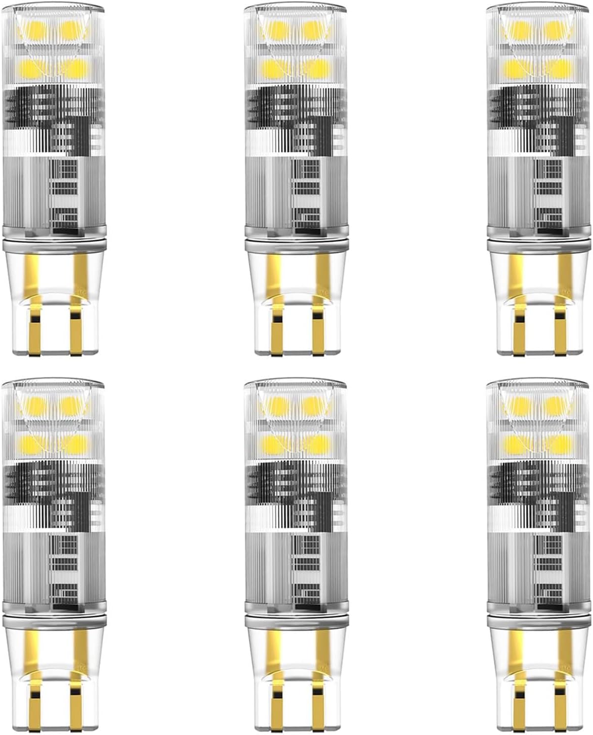 T5 Wedge Base LED Bulb 12V 1.5W T5 T10 Wedge Base LED Landscape Lights for 194 921 T10 7W 11 Watt Landscape Light Bulbs RV Camper Motorhome Dome Light 2700K Warm White 10-Count