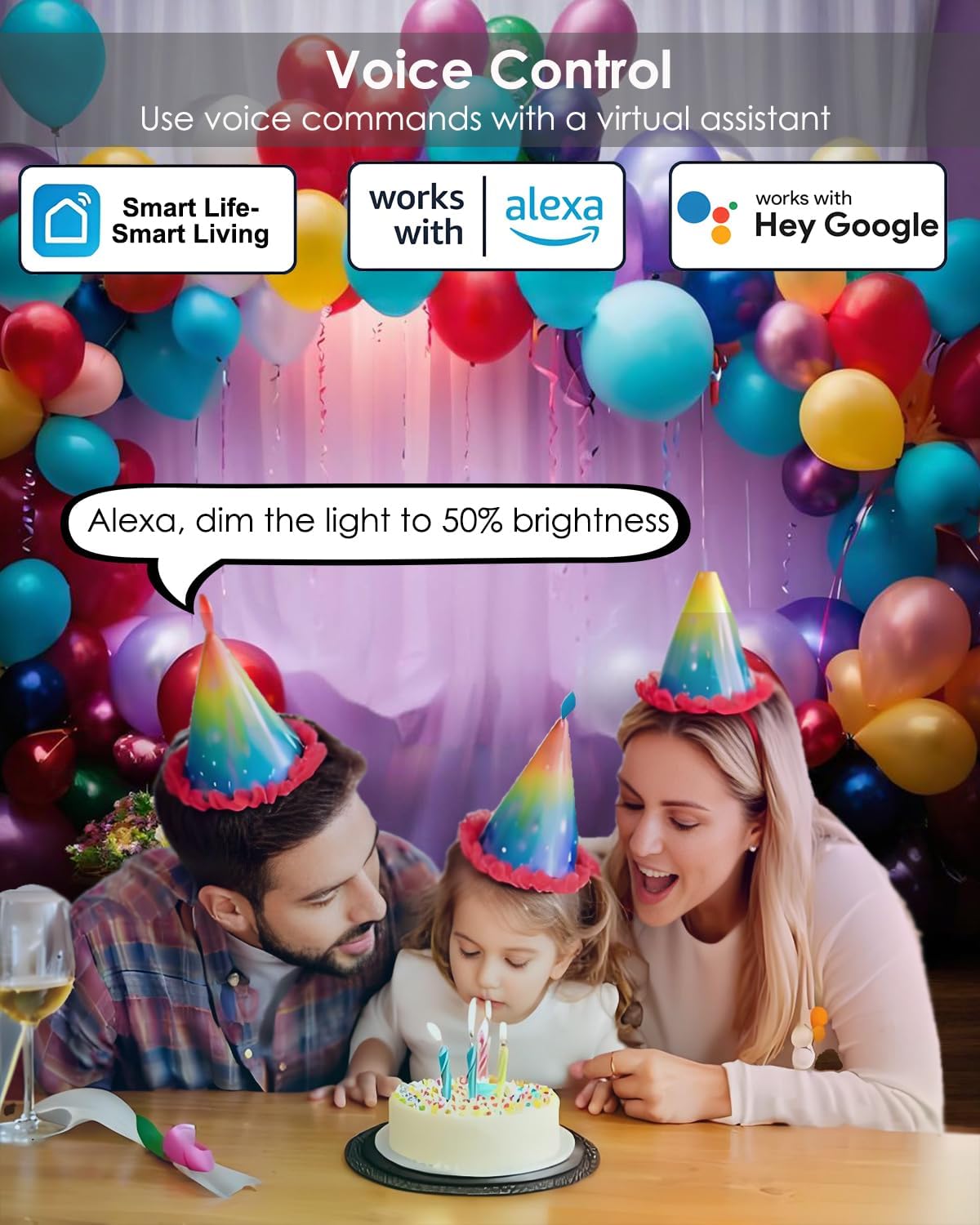 MR16 LED Bulb Color Changing MR16 Smart LED Bulb Wifi Color Changing Light Outdoor Compatible With Alexa Google Assistant, 16 Million Colors Rgbcw, 2.4Ghz Wifi & Bluetooth, Music Sync,4-Pack