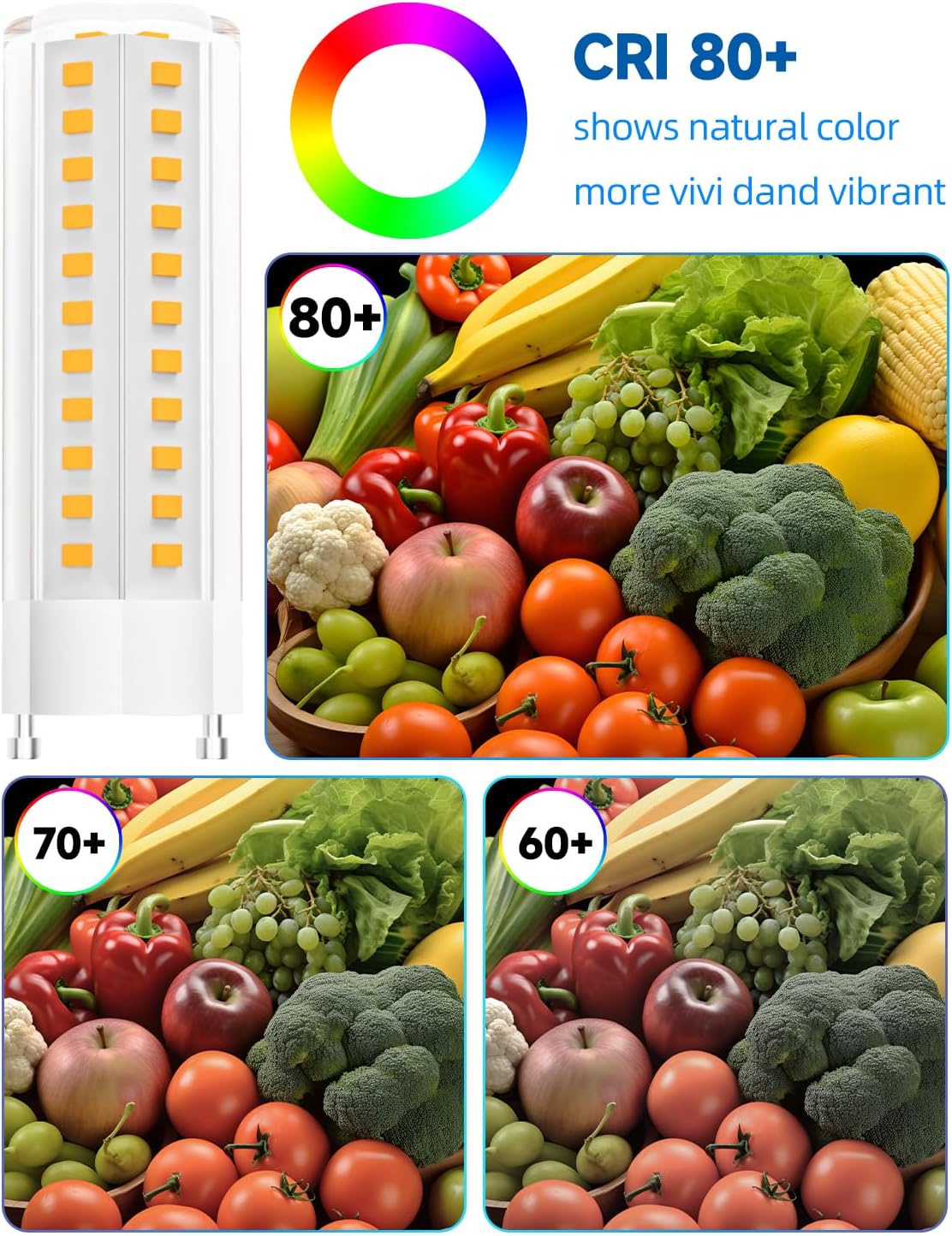 GU24 LED Bulb 5000K Daylight T2 Mls18guww GU24 LED Light Bulb 1600lm 120V Replace CFL Twist-in 2 Prong 18W 23W Fluorescent Light 100W Incandescent Replacement 4-Count