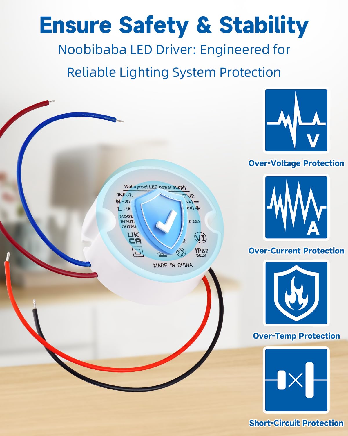 LED Driver 12V 50W, 240V to 12V Transformer IP67, 50W DC Power Supply Waterproof 4.16A for G4 MR16 Strip Lights Outdoor Lighting