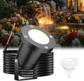 Fountain Lights 12V Underwater Pond Lights IP68 5W MR16 1-Pack | IP68 Waterproof, 2700K Warm White, Replaceable MR16 LED Bulb, for Submersible Pond Lights Fountain Outdoor