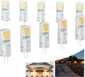 G4 LED Bulb 12V, T3 LED Landscape Light Bulbs 2W Warm White Bi-Pin Base Equivalent to 20W Halogens, 2700K 230lm for Outdoor Landscape Deck Path Light, 10-Count