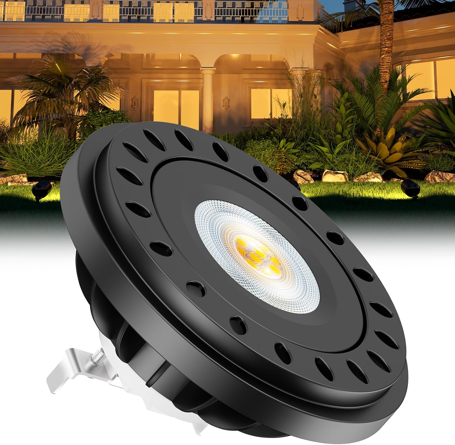PAR36 LED Bulb 12V - 24V 10W IP67 PAR36 LED Landscape Bulb 2700K 850lm 75W/50W Traditional Low Voltage Landscape Spotlight Replacement G53 Base Flood Light/RV/Track Light Warm White 2-Pack