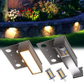 4-Inch Retaining Wall Lights Hardscape Lighting 12V Outdoor Step Lights with Replaceable G4 LED Bulb Warm White 3W 300lm IP65 Waterproof Die-Cast Aluminum Housing 2-Pack