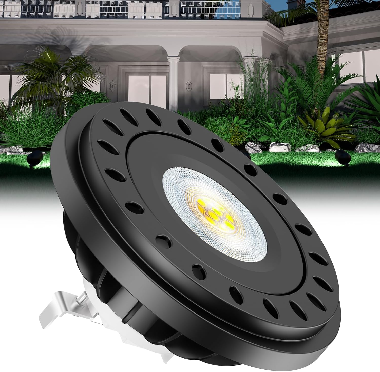 PAR36 LED Bulb 12V - 24V 10W IP67 PAR36 LED Landscape Bulb 2700K 850lm 75W/50W Traditional Low Voltage Landscape Spotlight Replacement G53 Base Flood Light/RV/Track Light Warm White 2-Pack